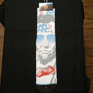 Honest American Abe Lincoln Mens Crew Socks 6-12